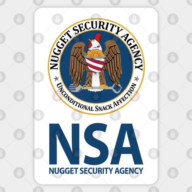 NSA:Nugget Security Agency Sticker by Scared Side